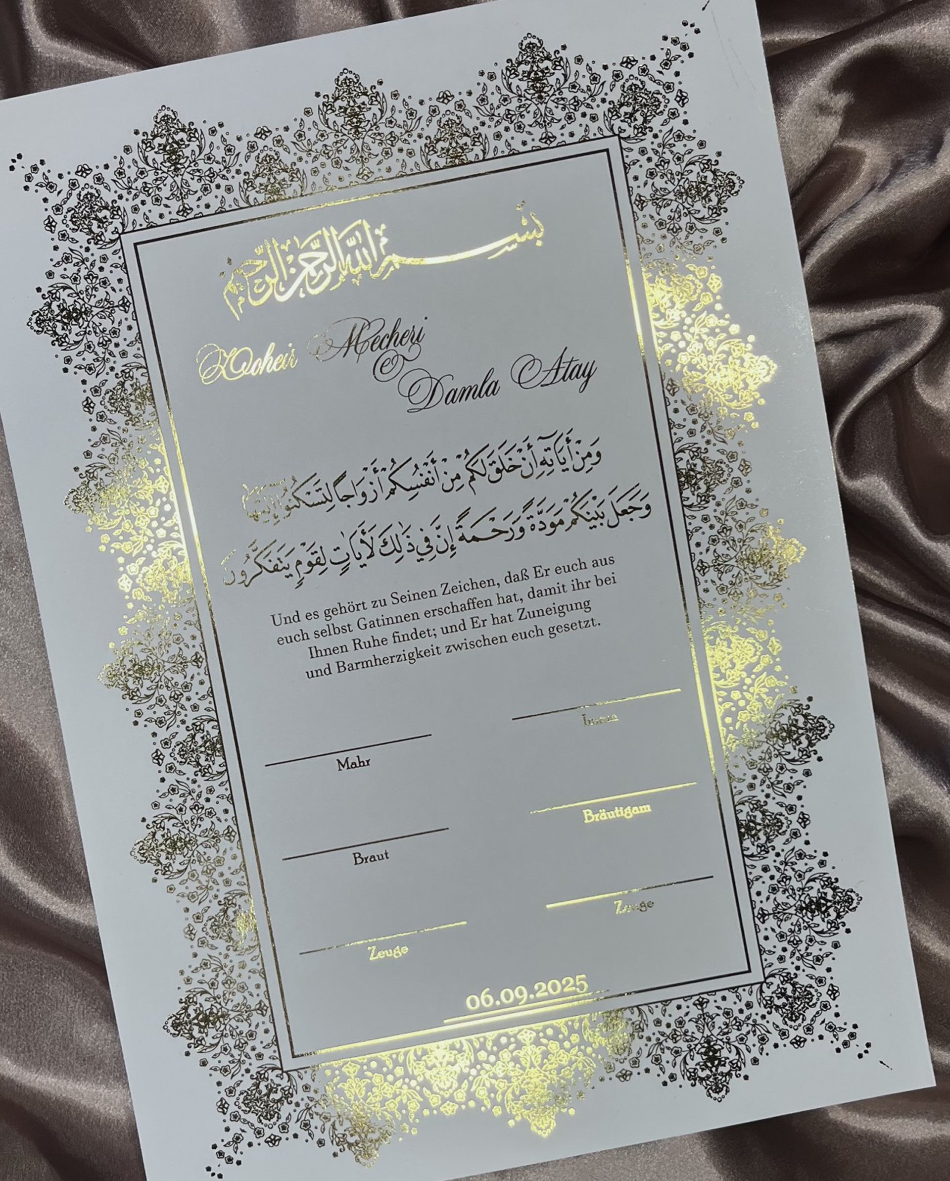 Zertifikat Nikkah Riyad - elle A cette