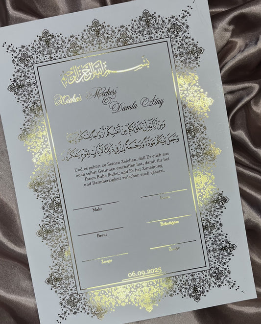 Zertifikat Nikkah Riyad - elle A cette