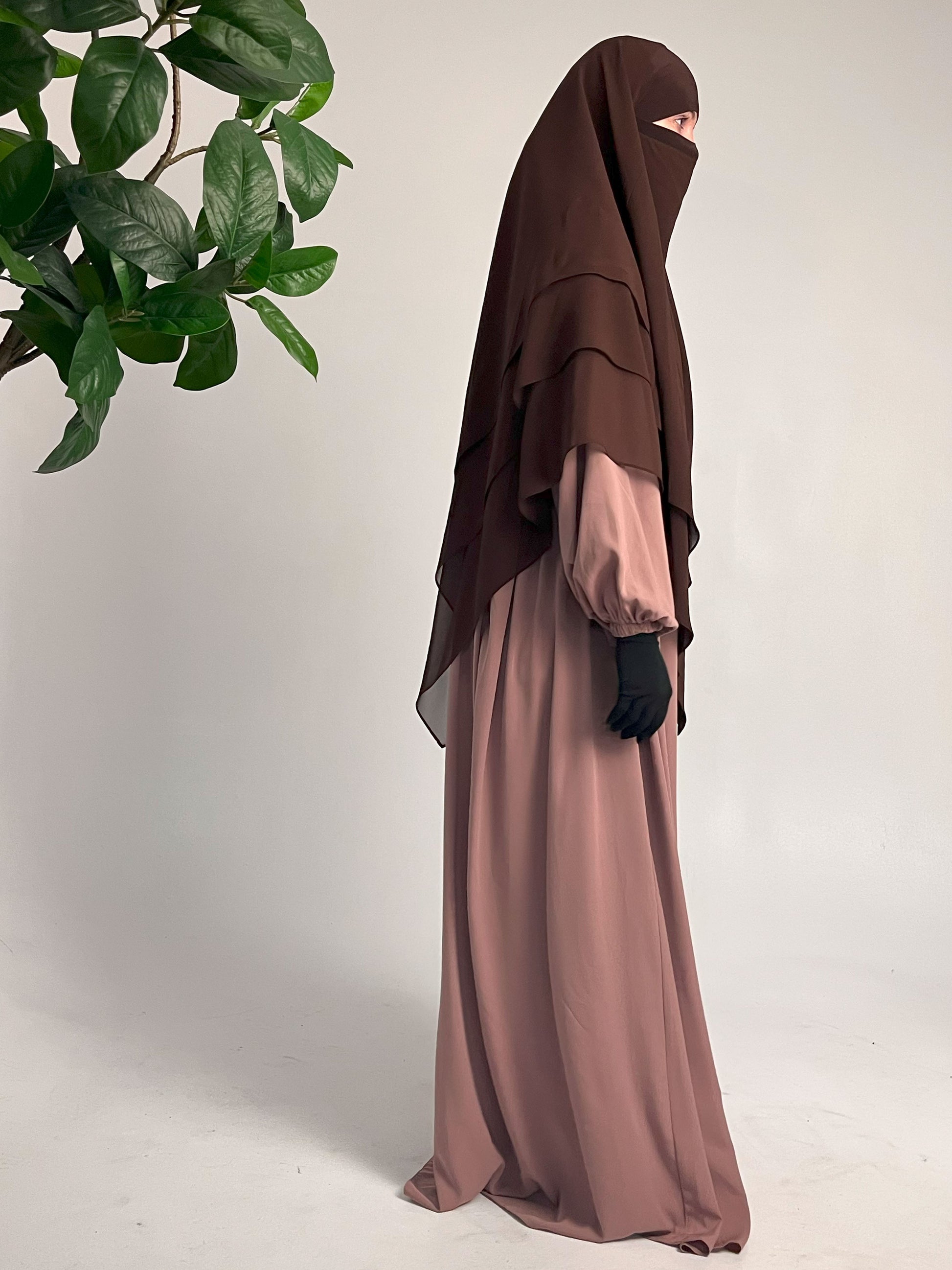 Abaya Hellbraun - elle A cette