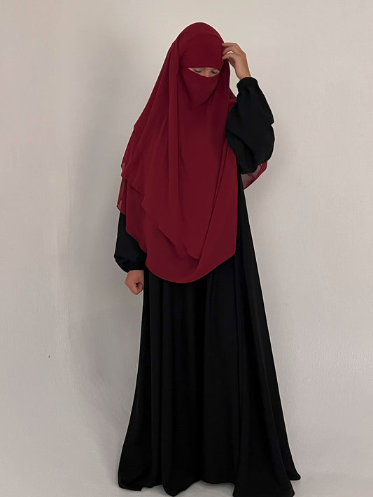 Khimar Dunkelrot - elle A cette