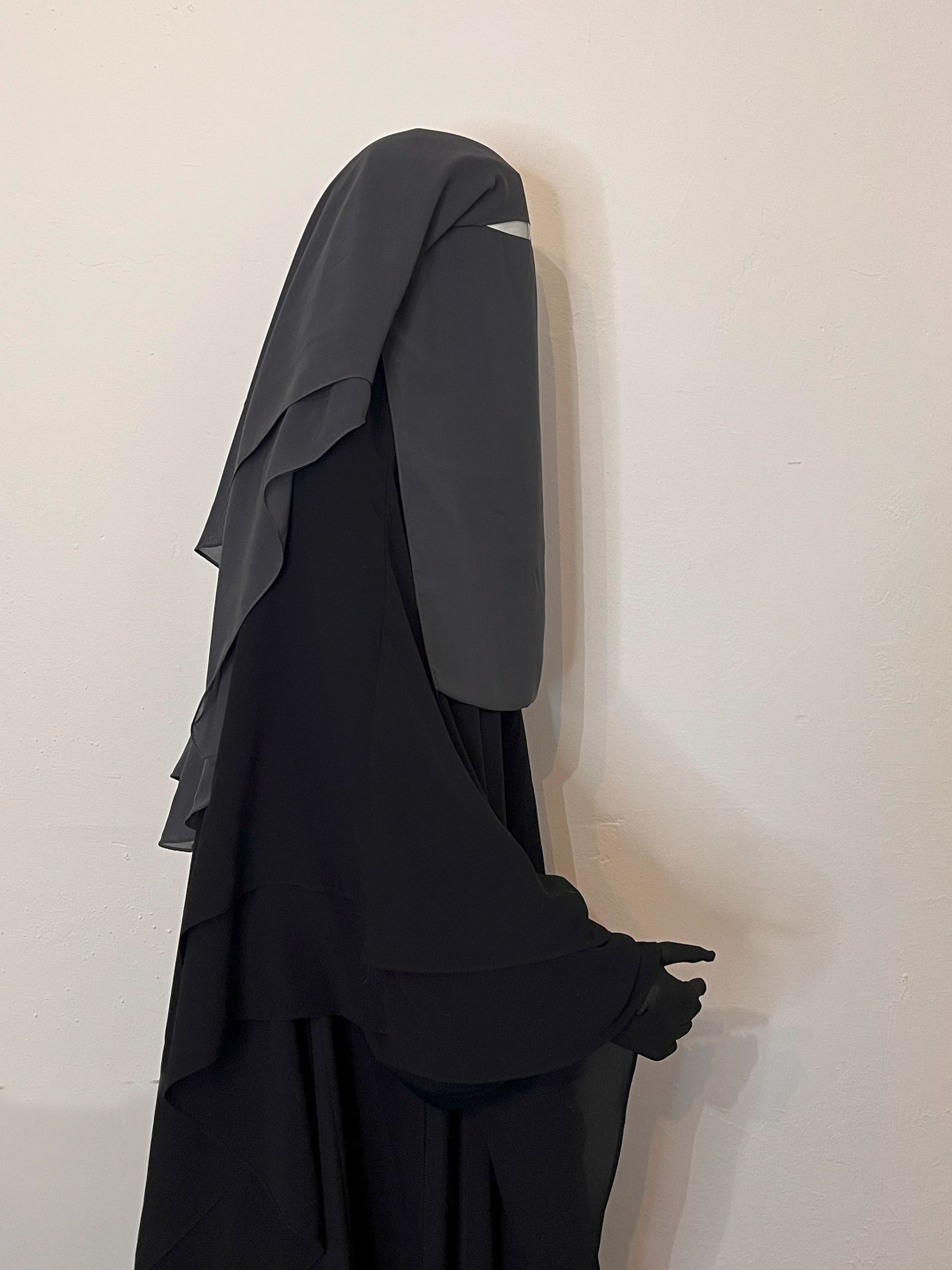 Niqab Saudi Anthrazit - elle A cette