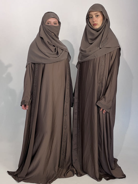 Abaya Kimono Alt Taupe - elle A cette