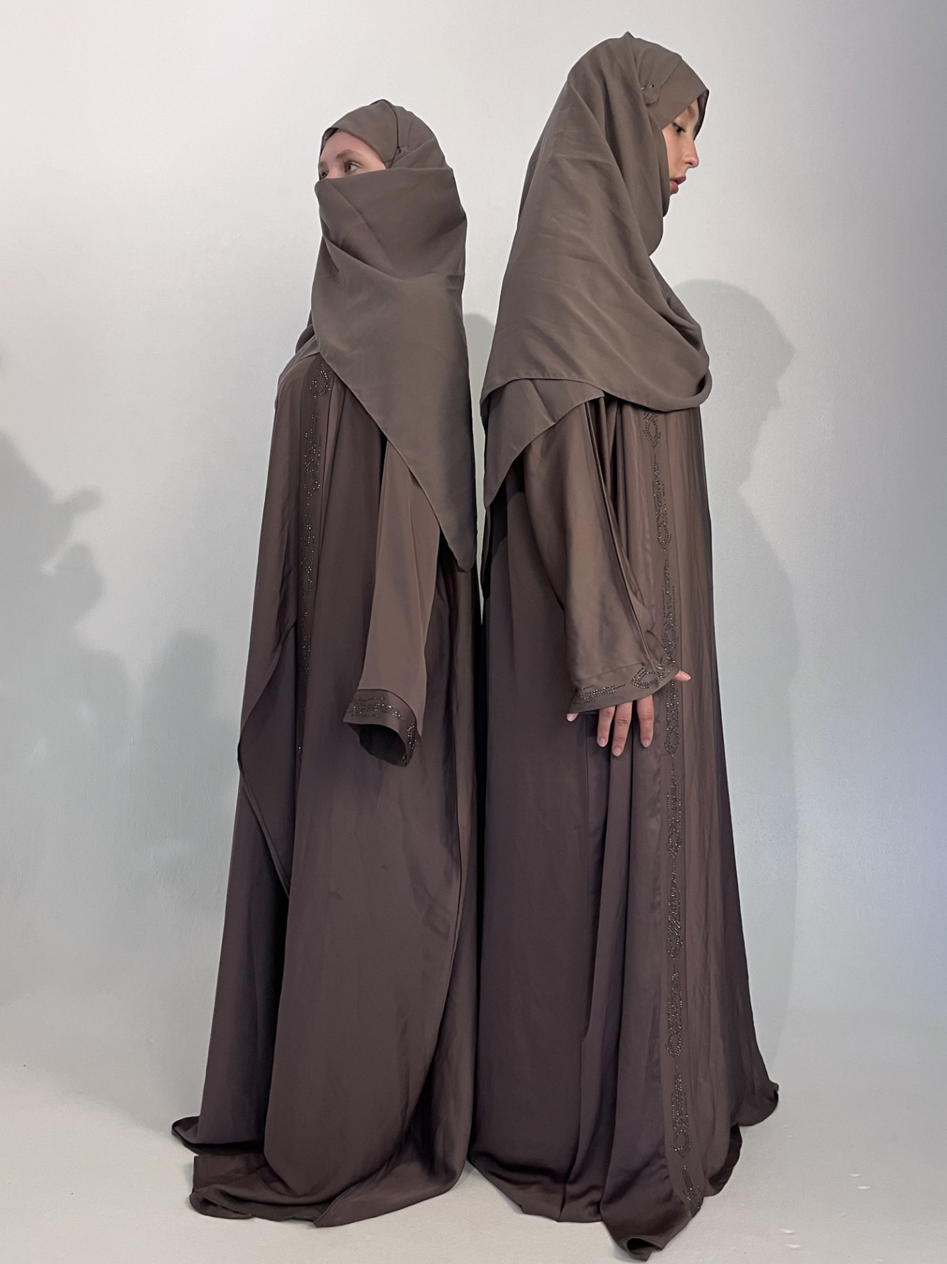 Abaya Kimono Alt Taupe - elle A cette