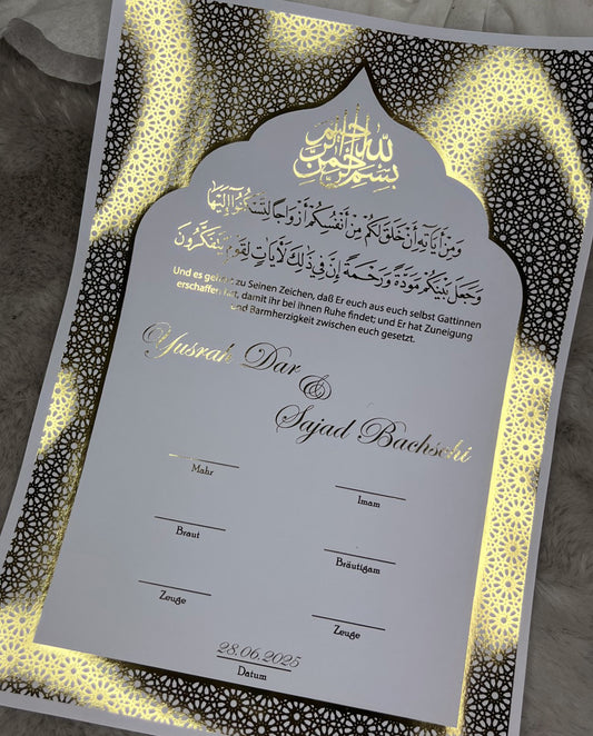 Nikkah Zertifikat Orient - elle A cette