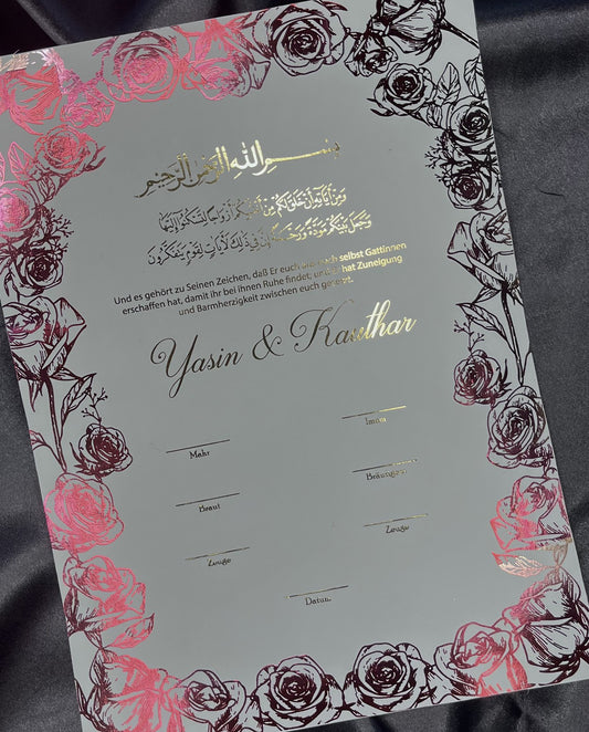 Zertifikat Nikkah Casablanca - elle A cette