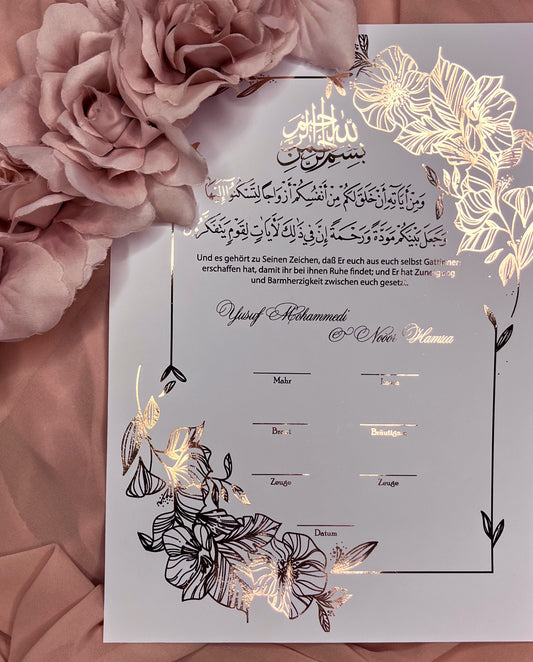 Zertifikat Nikkah Taj Mahal - elle A cette
