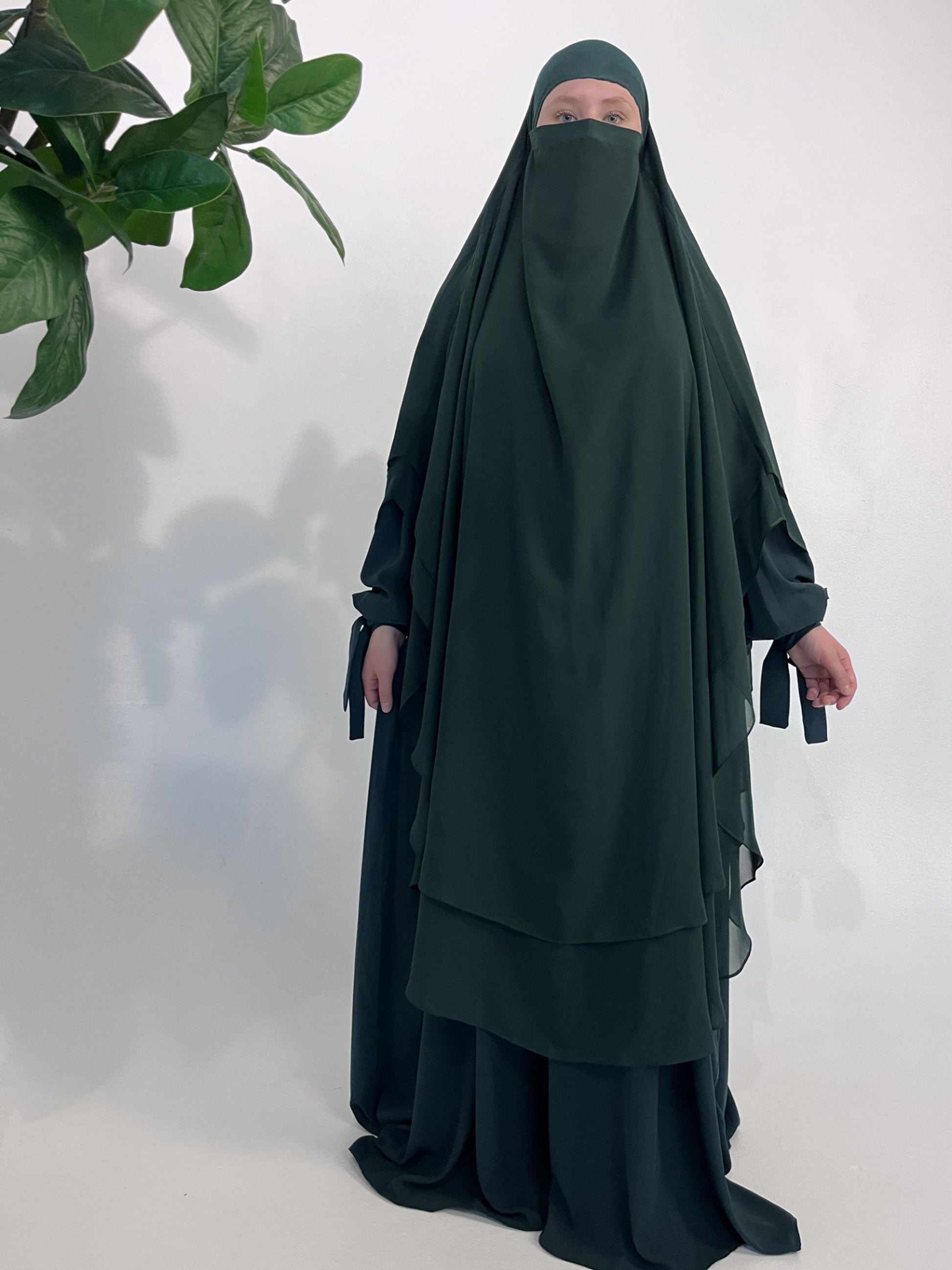 XXLKhimar Chiffon Smaragdgrün - elle A cette