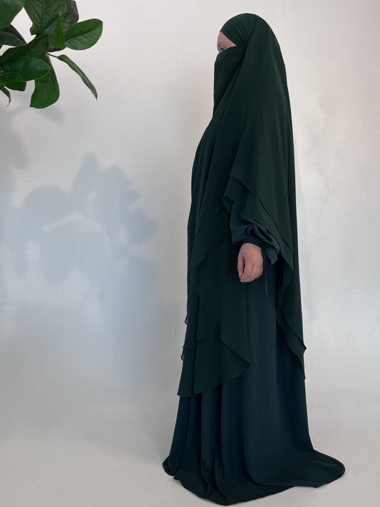 XXLKhimar Chiffon Smaragdgrün - elle A cette