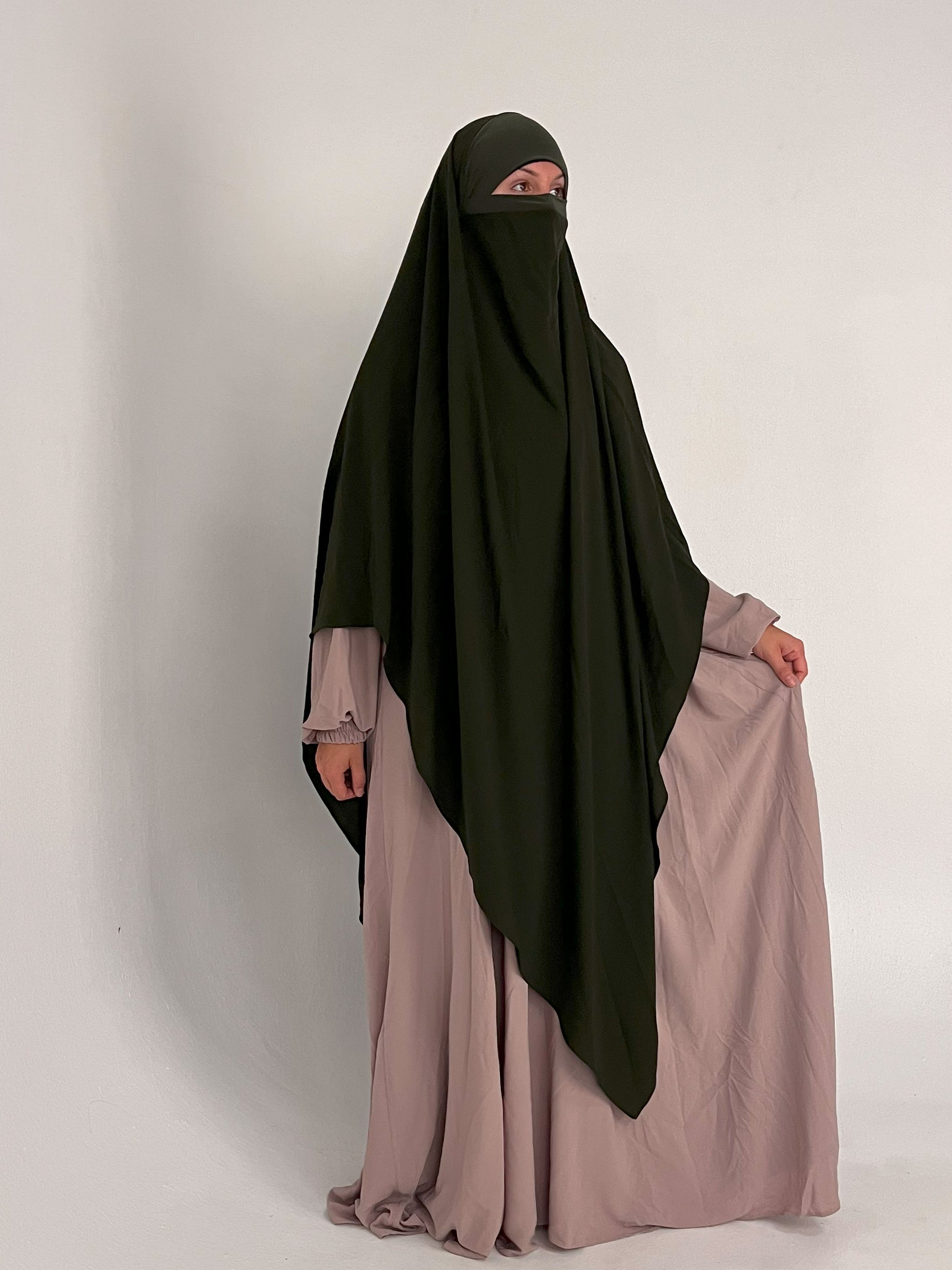 XXL Khimar in Waldgrün - elle A cette