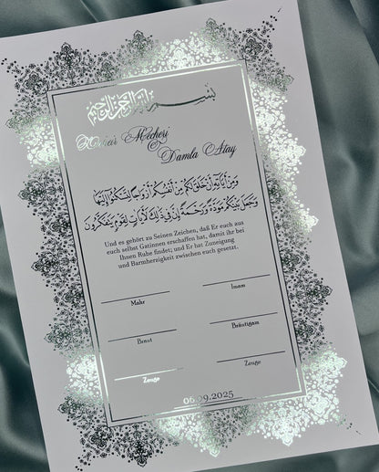 Zertifikat Nikkah Istanbul - elle A cette