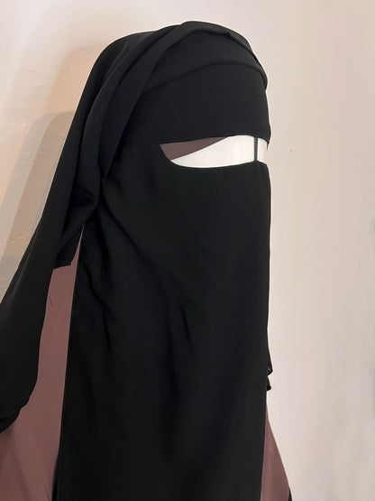 Niqab Saudi Schwarz - elle A cette