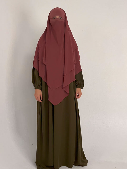 Khimar Dunkelrosa - elle A cette