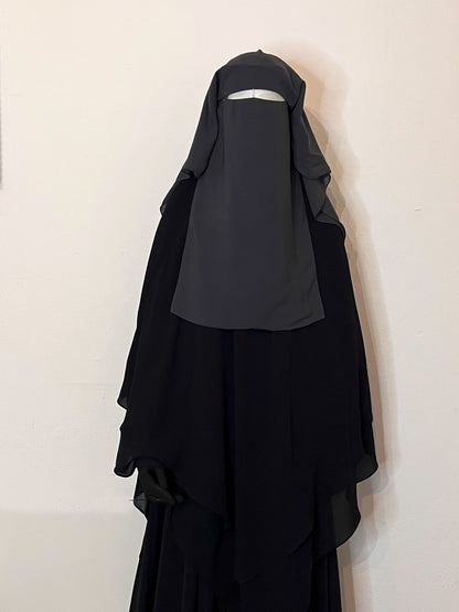 Niqab Saudi Anthrazit - elle A cette