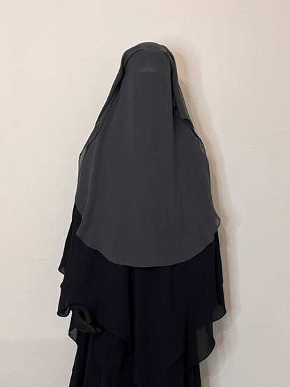 Niqab Saudi Anthrazit - elle A cette