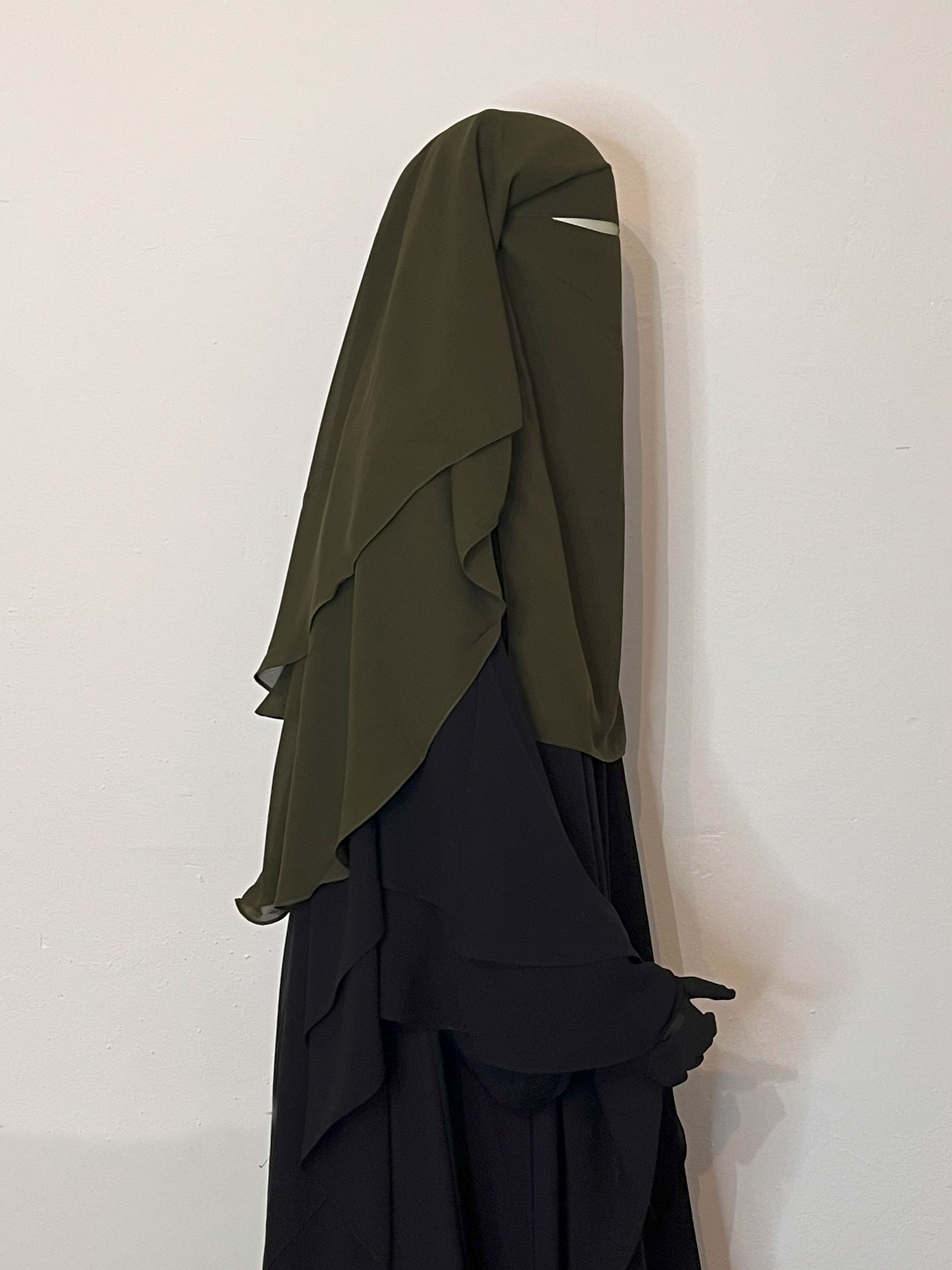Niqab Saudi Khaki - elle A cette