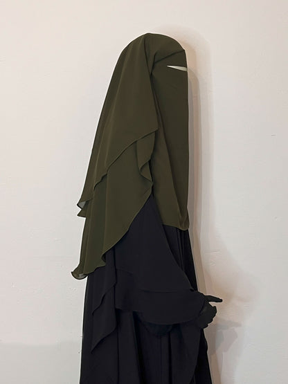 Niqab Saudi Khaki - elle A cette