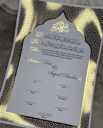 Nikkah Zertifikat Orient - elle A cette