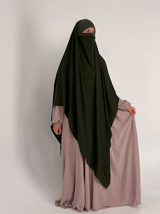 XXL Khimar in Waldgrün - elle A cette