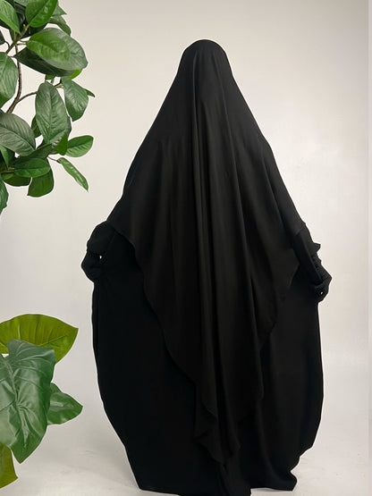 XXL Khimar Schwarz - elle A cette